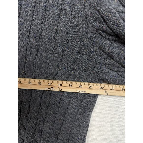 Men's asos Sweater Sz XL Button Up Shawl Collor Cable Knit Wool Blend - Picture 9 of 12